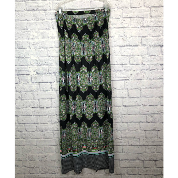 Last Exit Lycra Stretch OTS Maxi Dress Plus 2X - Picture 2 of 9